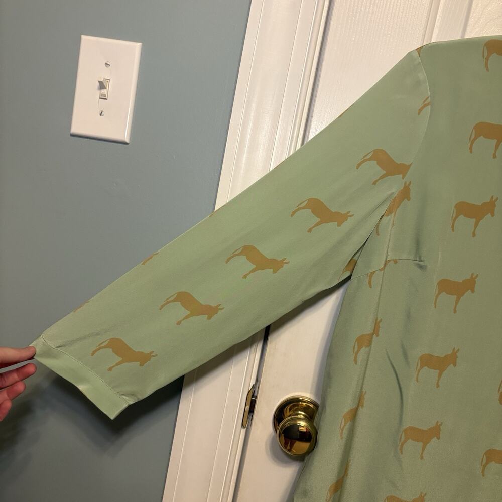 Charlotte by Charolette Taylor Dress Size 10 Silk Donkey ASO Pretty Little Liars - Picture 3 of 16